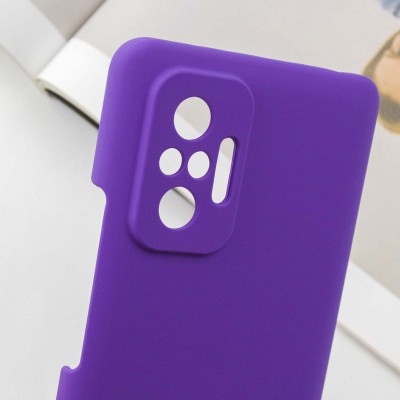 Чохол Silicone Cover Lakshmi Full Camera (AAA) для Xiaomi Redmi Note 10 Pro / 10 Pro Max Фіолетовий / Amethyst