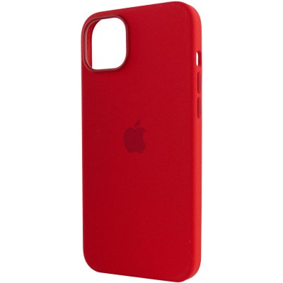 Чохол Silicone case (AAA) full with Magsafe для Apple iPhone 14 (6.1") Червоний / Red