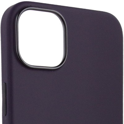 Чохол Silicone case (AAA) full with Magsafe для Apple iPhone 14 Pro (6.1") Фіолетовий / Elderberry