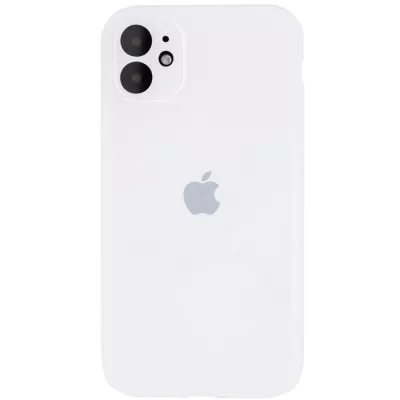Чохол Silicone Case Full Camera Protective (AA) для Apple iPhone 12 (6.1") Білий / White