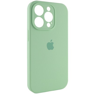 Чохол Silicone Case Full Camera Protective (AA) для Apple iPhone 13 Pro Max (6.7") Зелений / Pistachio