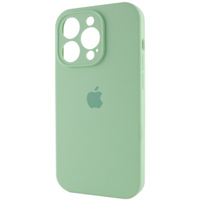 Чохол Silicone Case Full Camera Protective (AA) для Apple iPhone 13 Pro Max (6.7") Зелений / Pistachio