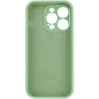 Чохол Silicone Case Full Camera Protective (AA) для Apple iPhone 13 Pro Max (6.7") Зелений / Pistachio