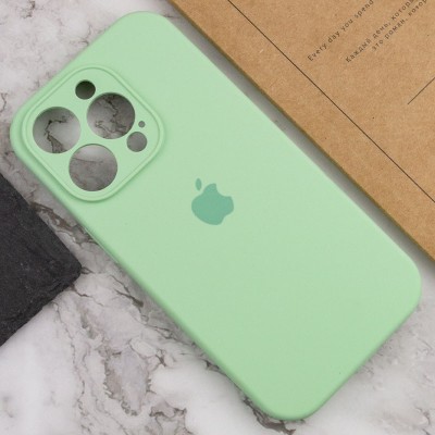 Чохол Silicone Case Full Camera Protective (AA) для Apple iPhone 13 Pro Max (6.7") Зелений / Pistachio