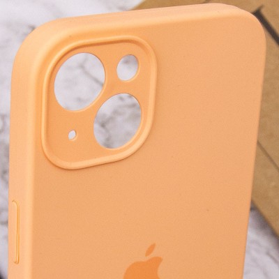 Чохол Silicone Case Full Camera Protective (AA) для Apple iPhone 14 (6.1") Помаранчевий / Cantaloupe