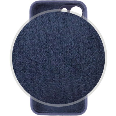 Чохол Silicone Case Full Camera Protective (AA) для Apple iPhone 14 (6.1") Темно-синій / Midnight blue