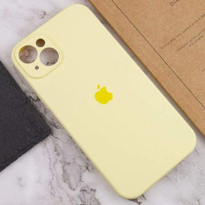 Чохол Silicone Case Full Camera Protective (AA) для Apple iPhone 14 Plus (6.7") Жовтий / Mellow Yellow
