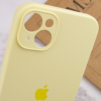 Чохол Silicone Case Full Camera Protective (AA) для Apple iPhone 14 Plus (6.7") Жовтий / Mellow Yellow