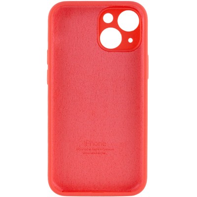 Чохол Silicone Case Full Camera Protective (AA) для Apple iPhone 14 Plus (6.7") Помаранчевий / Pink citrus
