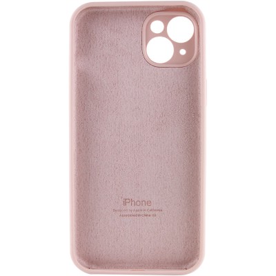 Чохол Silicone Case Full Camera Protective (AA) для Apple iPhone 14 Plus (6.7") Рожевий / Pink Sand