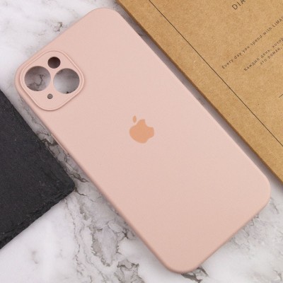 Чохол Silicone Case Full Camera Protective (AA) для Apple iPhone 14 Plus (6.7") Рожевий / Pink Sand