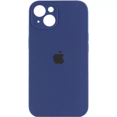 Чохол Silicone Case Full Camera Protective (AA) для Apple iPhone 14 Plus (6.7") Синій / Deep navy