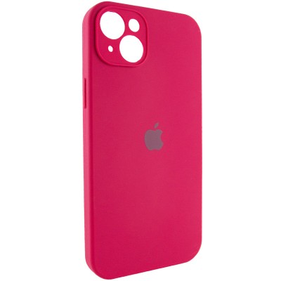 Чохол Silicone Case Full Camera Protective (AA) для Apple iPhone 14 Plus (6.7") Червоний / Rose Red