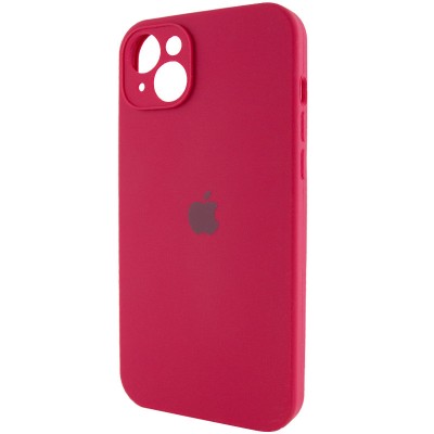 Чохол Silicone Case Full Camera Protective (AA) для Apple iPhone 14 Plus (6.7") Червоний / Rose Red