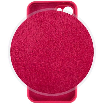 Чохол Silicone Case Full Camera Protective (AA) для Apple iPhone 14 Plus (6.7") Червоний / Rose Red