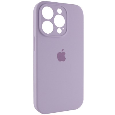 Чохол Silicone Case Full Camera Protective (AA) для Apple iPhone 14 Pro (6.1") Бузковий / Lilac