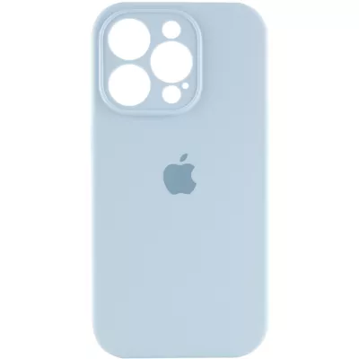 Чохол Silicone Case Full Camera Protective (AA) для Apple iPhone 14 Pro Max (6.7") Блакитний / Sweet Blue