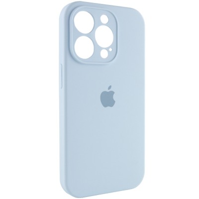 Чохол Silicone Case Full Camera Protective (AA) для Apple iPhone 14 Pro Max (6.7") Блакитний / Sweet Blue