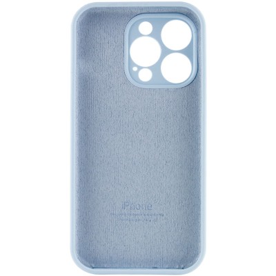 Чохол Silicone Case Full Camera Protective (AA) для Apple iPhone 14 Pro Max (6.7") Блакитний / Sweet Blue
