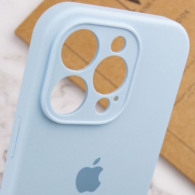 Чохол Silicone Case Full Camera Protective (AA) для Apple iPhone 14 Pro Max (6.7") Блакитний / Sweet Blue
