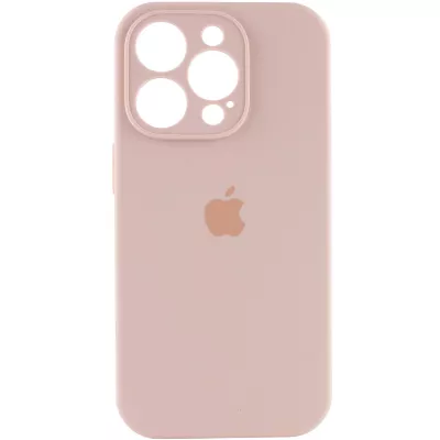 Чохол Silicone Case Full Camera Protective (AA) для Apple iPhone 14 Pro Max (6.7") Рожевий / Pink Sand