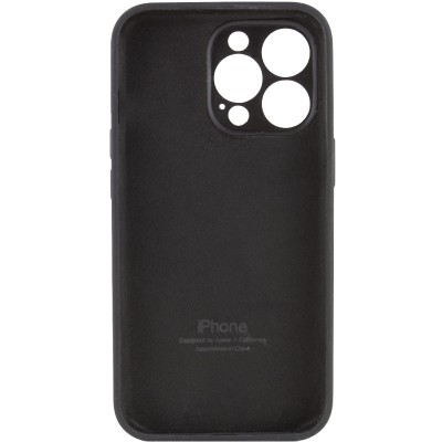Чохол Silicone Case Full Camera Protective (AA) для Apple iPhone 14 Pro Max (6.7") Чорний / Black