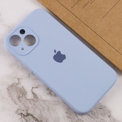Чохол Silicone Case Full Camera Protective (AA) для Apple iPhone 15 (6.1") Блакитний / Lilac Blue