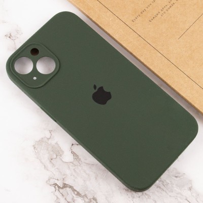 Чохол Silicone Case Full Camera Protective (AA) для Apple iPhone 15 (6.1") Зелений / Cyprus Green