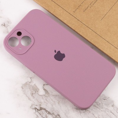 Чохол Silicone Case Full Camera Protective (AA) для Apple iPhone 15 (6.1") Ліловий / Lilac Pride