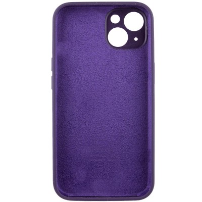 Чохол Silicone Case Full Camera Protective (AA) для Apple iPhone 15 (6.1") Фіолетовий / Elderberry