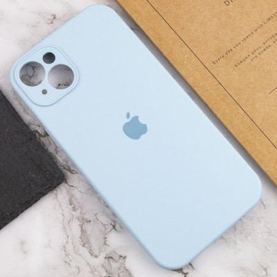 Чохол Silicone Case Full Camera Protective (AA) для Apple iPhone 15 Plus (6.7") Блакитний / Sweet Blue Чохол Silicone Case Full Camera Protective (AA) для Apple iPhone 15 Plus (6.7") Блакитний / Sweet Blue