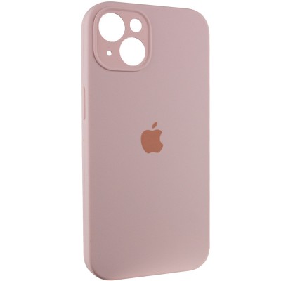 Чохол Silicone Case Full Camera Protective (AA) для Apple iPhone 15 Plus (6.7") Рожевий / Chalk Pink