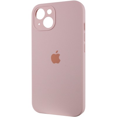 Чохол Silicone Case Full Camera Protective (AA) для Apple iPhone 15 Plus (6.7") Рожевий / Chalk Pink
