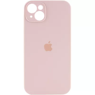 Чохол Silicone Case Full Camera Protective (AA) для Apple iPhone 15 Plus (6.7") Рожевий / Pink Sand