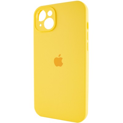 Чохол Silicone Case Full Camera Protective (AA) для Apple iPhone 15 (6.1") Жовтий / Yellow
