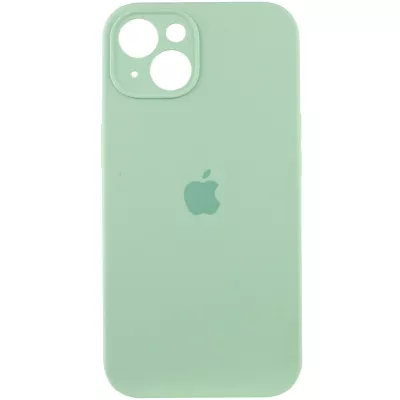Чохол Silicone Case Full Camera Protective (AA) для Apple iPhone 15 (6.1") Зелений / Pistachio