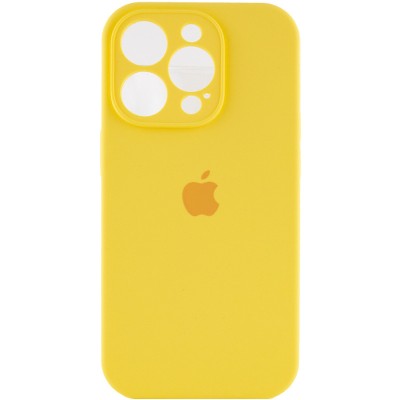 Чохол Silicone Case Full Camera Protective (AA) для Apple iPhone 15 Pro (6.1") Жовтий / Yellow