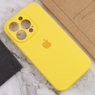 Чохол Silicone Case Full Camera Protective (AA) для Apple iPhone 15 Pro Max (6.7") Жовтий / Yellow