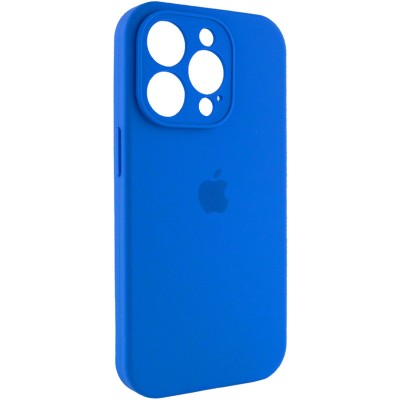Чохол Silicone Case Full Camera Protective (AA) для Apple iPhone 15 Pro Max (6.7") Синій / Capri Blue Чохол Silicone Case Full Camera Protective (AA) для Apple iPhone 15 Pro Max (6.7") Синій / Capri Blue