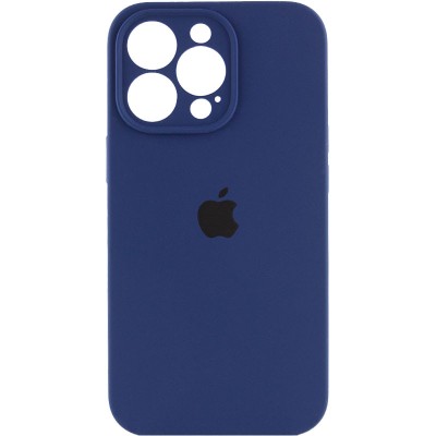 Чохол Silicone Case Full Camera Protective (AA) для Apple iPhone 15 Pro Max (6.7") Синій / Deep navy Чохол Silicone Case Full Camera Protective (AA) для Apple iPhone 15 Pro Max (6.7") Синій / Deep navy
