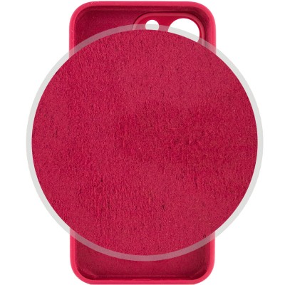 Чохол Silicone Case Full Camera Protective (AA) для Apple iPhone 15 Pro Max (6.7") Червоний / Rose Red