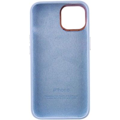 Чохол Silicone Case Metal Buttons (AA) для Apple iPhone 12 Pro Max (6.7") Блакитний / Cloud Blue