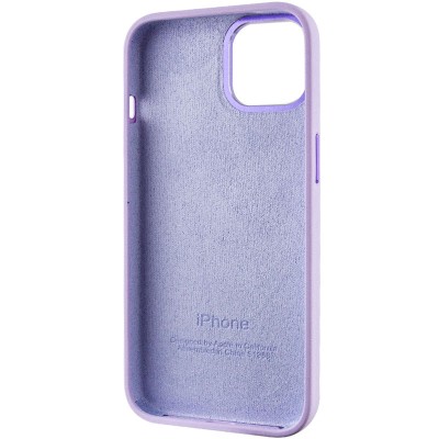 Чохол Silicone Case Metal Buttons (AA) для Apple iPhone 12 Pro Max (6.7") Бузковий / Lilac