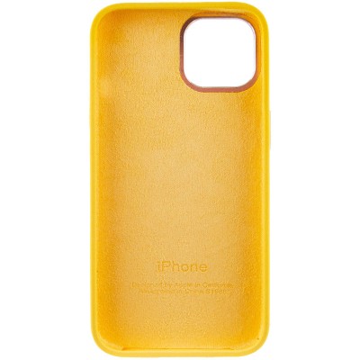 Чохол Silicone Case Metal Buttons (AA) для Apple iPhone 12 Pro Max (6.7") Жовтий / Sunglow