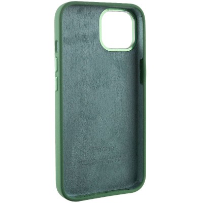 Чохол Silicone Case Metal Buttons (AA) для Apple iPhone 12 Pro Max (6.7") Зелений / Clover