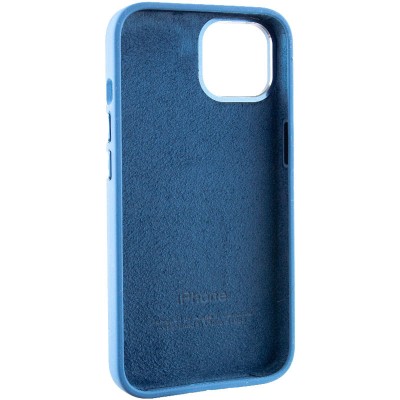 Чохол Silicone Case Metal Buttons (AA) для Apple iPhone 12 Pro Max (6.7") Синій / Blue Jay