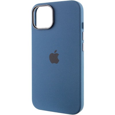 Чохол Silicone Case Metal Buttons (AA) для Apple iPhone 12 Pro Max (6.7") Синій / StromBlue