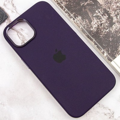 Чохол Silicone Case Metal Buttons (AA) для Apple iPhone 12 Pro Max (6.7") Фіолетовий / Elderberry
