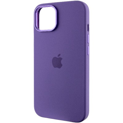 Чохол Silicone Case Metal Buttons (AA) для Apple iPhone 12 Pro Max (6.7") Фіолетовий / Iris
