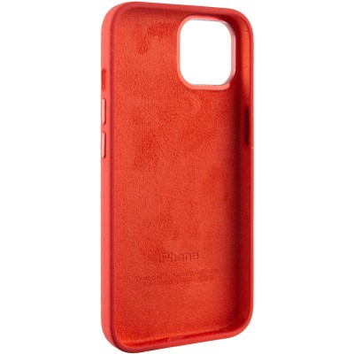 Чохол Silicone Case Metal Buttons (AA) для Apple iPhone 12 Pro Max (6.7") Червоний / Red
